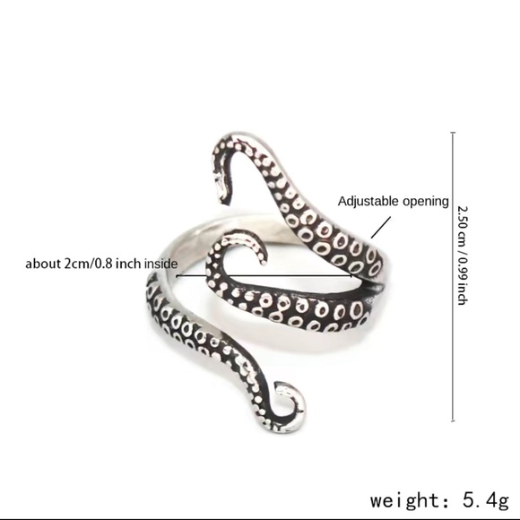 Octopus Tentacle Ring - Picture 4 of 4